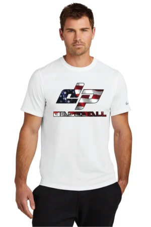 Diamond Pro Baseball - White Nike Swoosh Sleeve Legend Tee